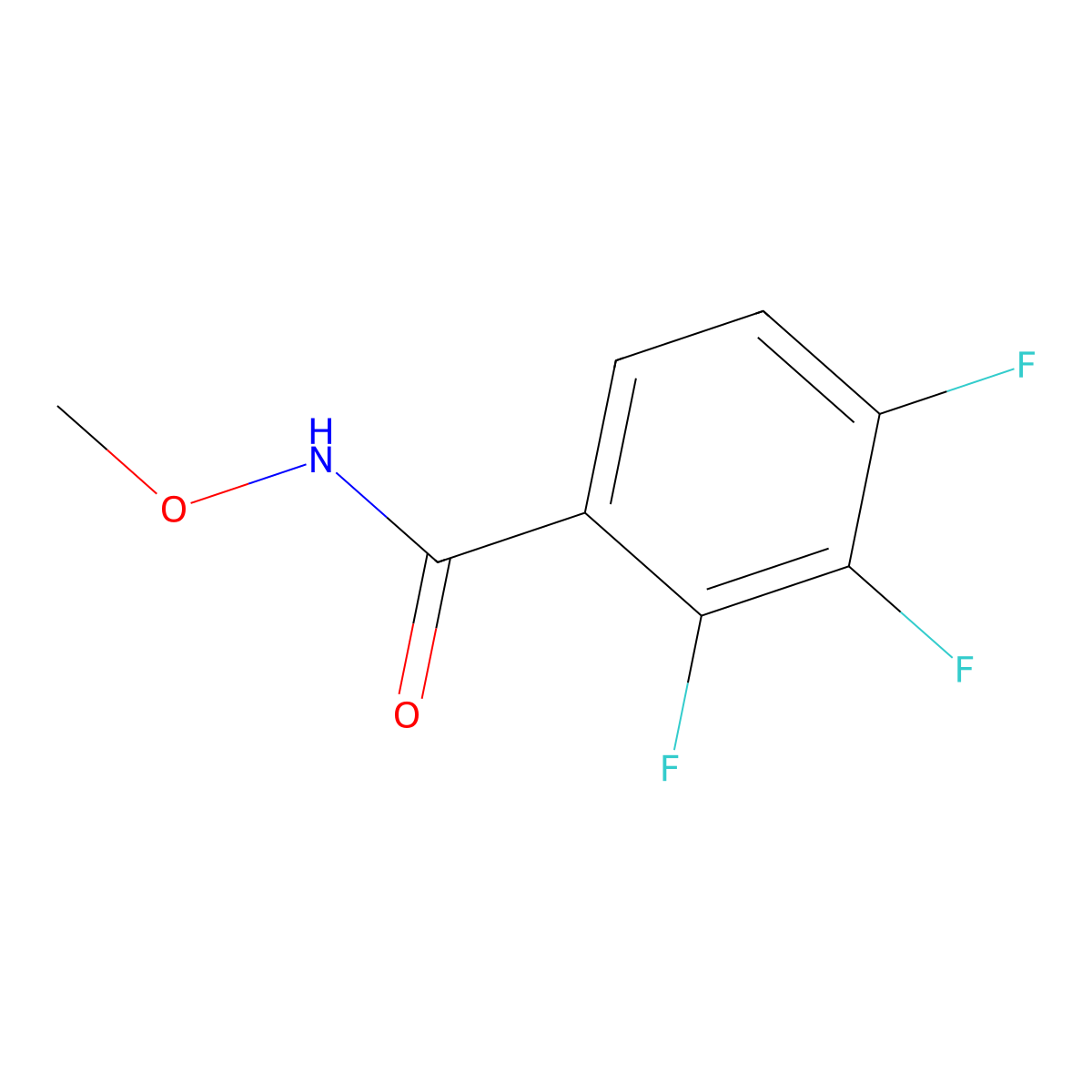 2,3,4-Trifluoro-N-methoxybenzamide molecular structure, CAS 1327112-21-9