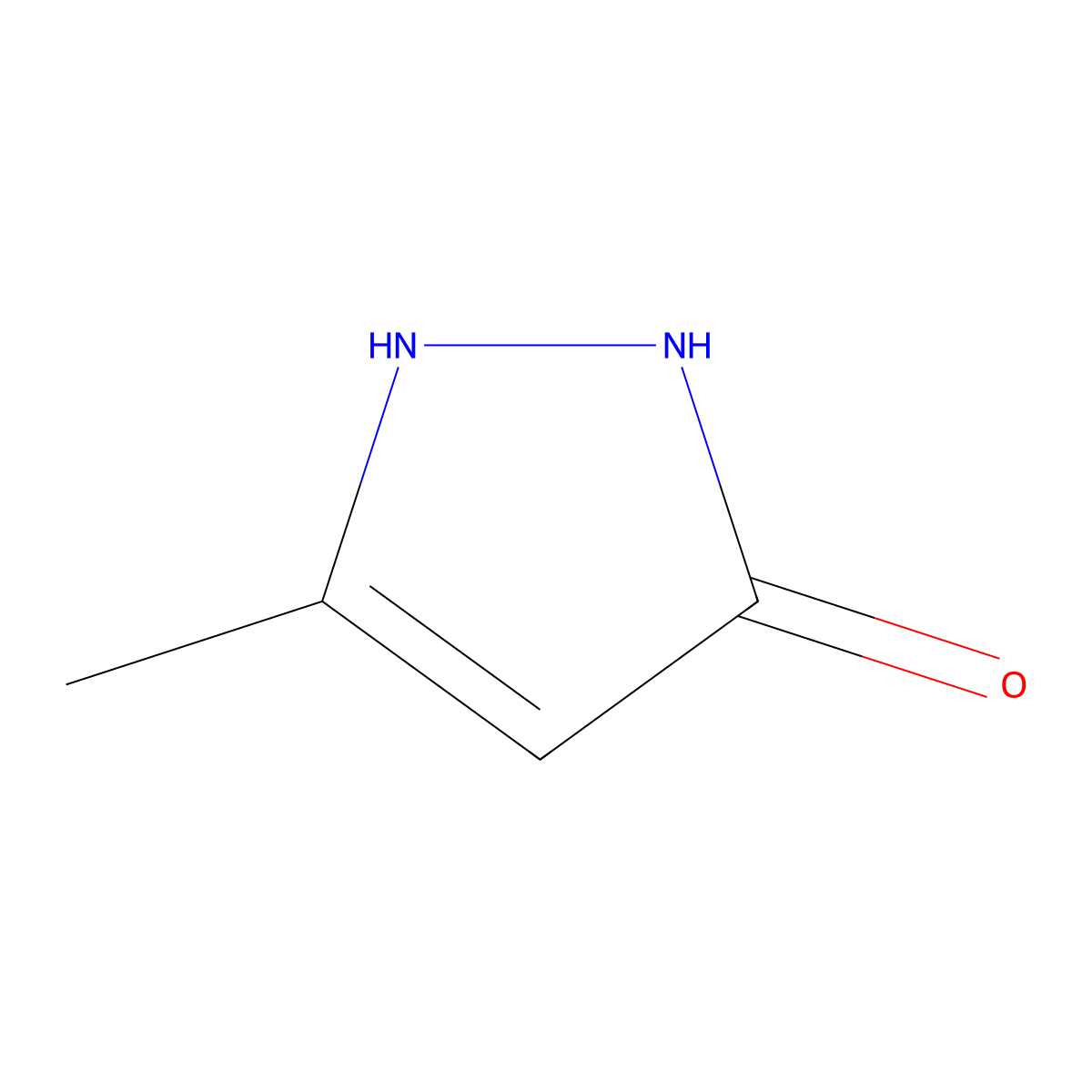 3-Methyl-3-pyrazolin-5-one molecular structure, CAS 132712-71-1