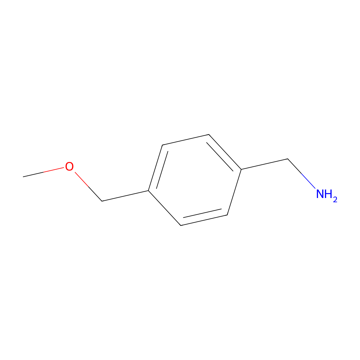 [4-(Methoxymethyl)phenyl]methanamine molecular structure, CAS 132719-05-2