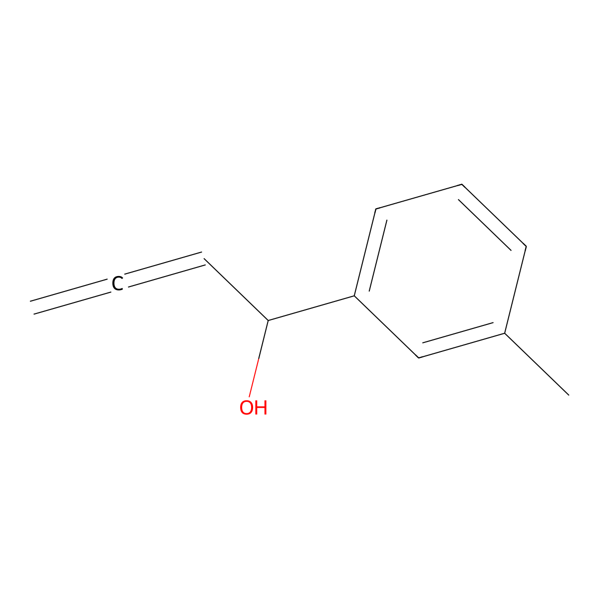 1-(m-Tolyl)buta-2,3-dien-1-ol molecular structure, CAS 1327193-50-9