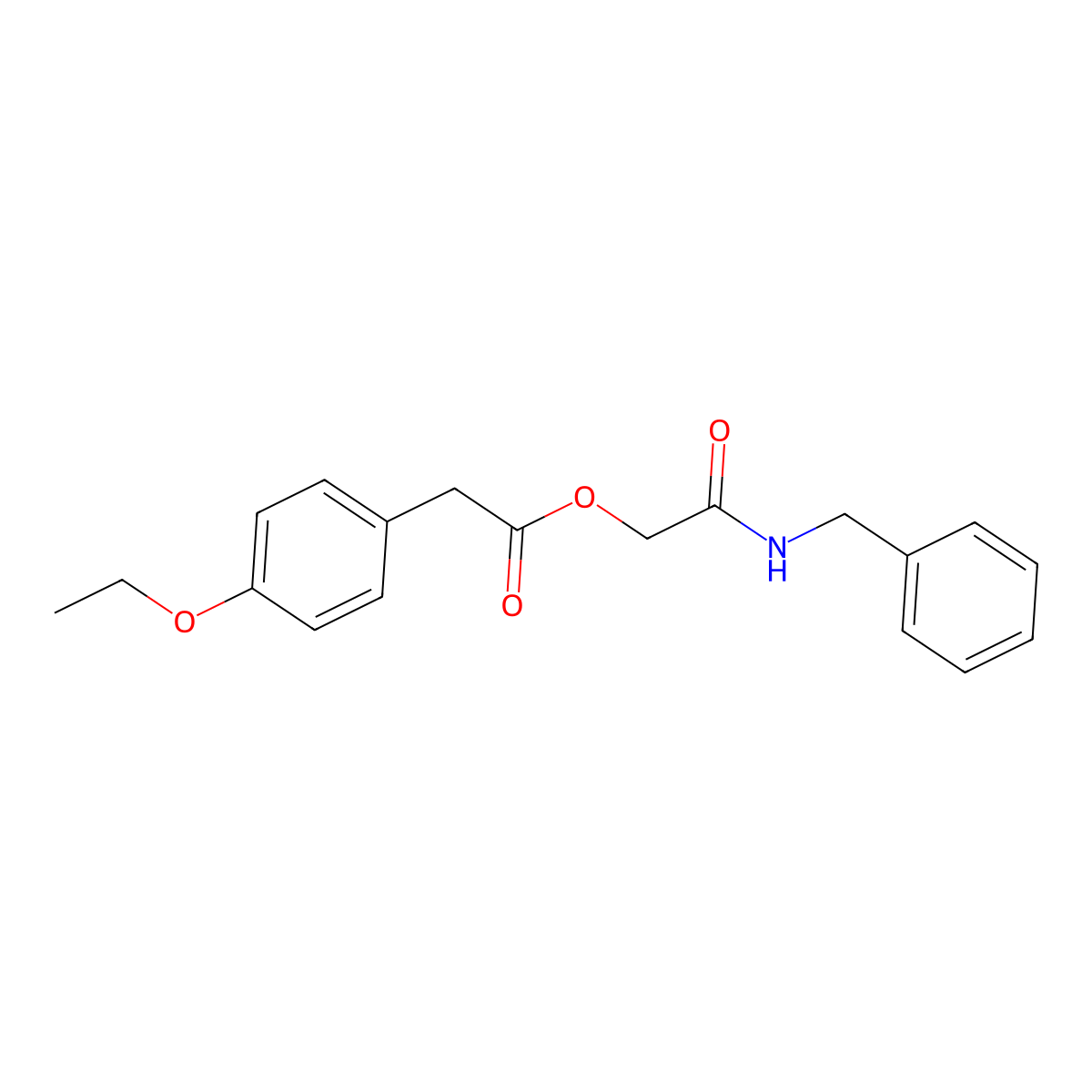(Benzylcarbamoyl)methyl 2-(4-ethoxyphenyl)acetate molecular structure, CAS 1327264-34-5