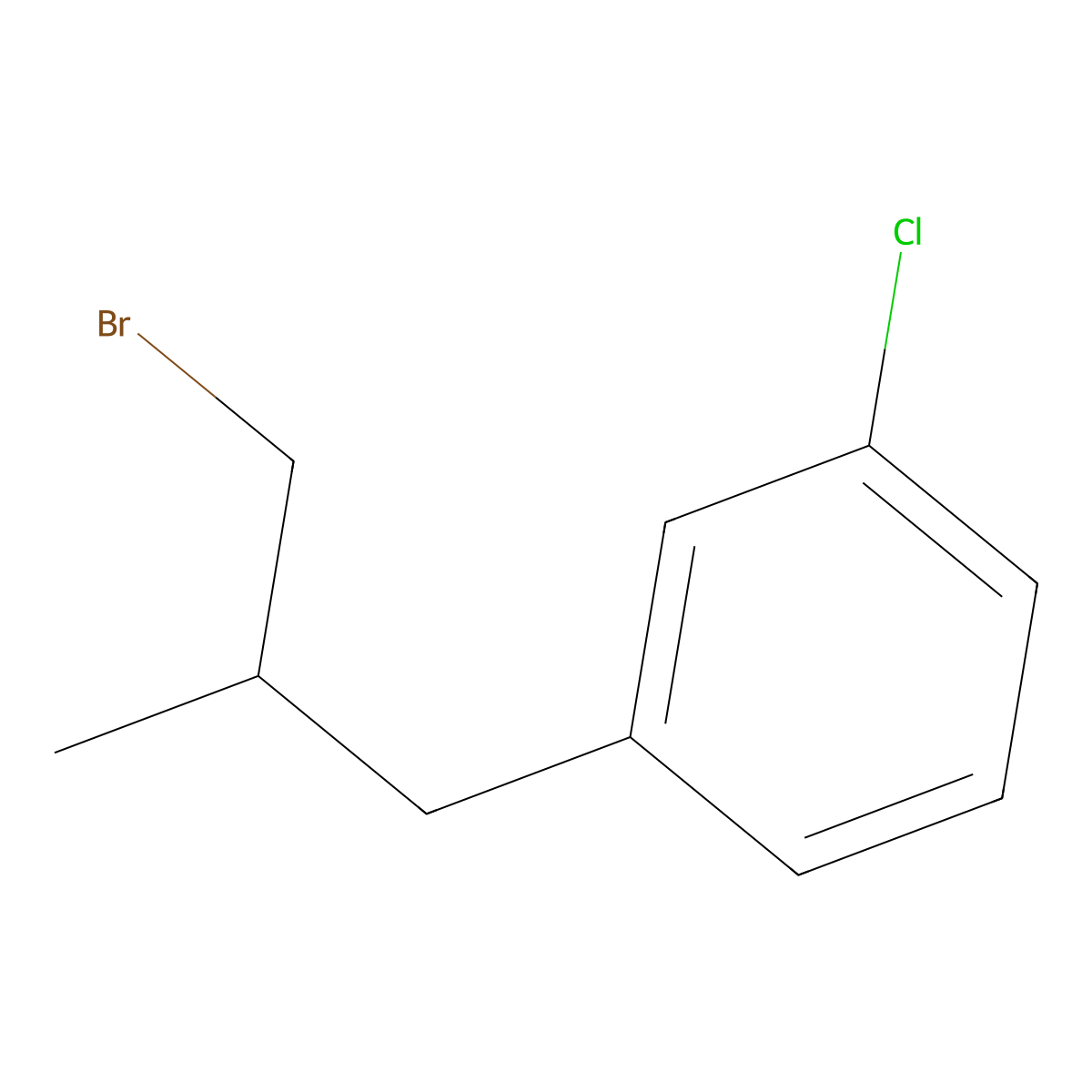 1-(3-Bromo-2-methylpropyl)-3-chlorobenzene molecular structure, CAS 1327281-51-5