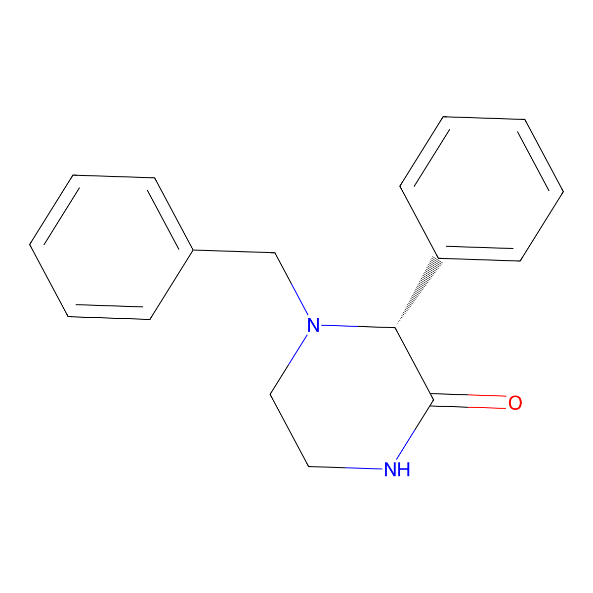 (R)-4-Benzyl-3-phenylpiperazin-2-one molecular structure, CAS 1327310-56-4