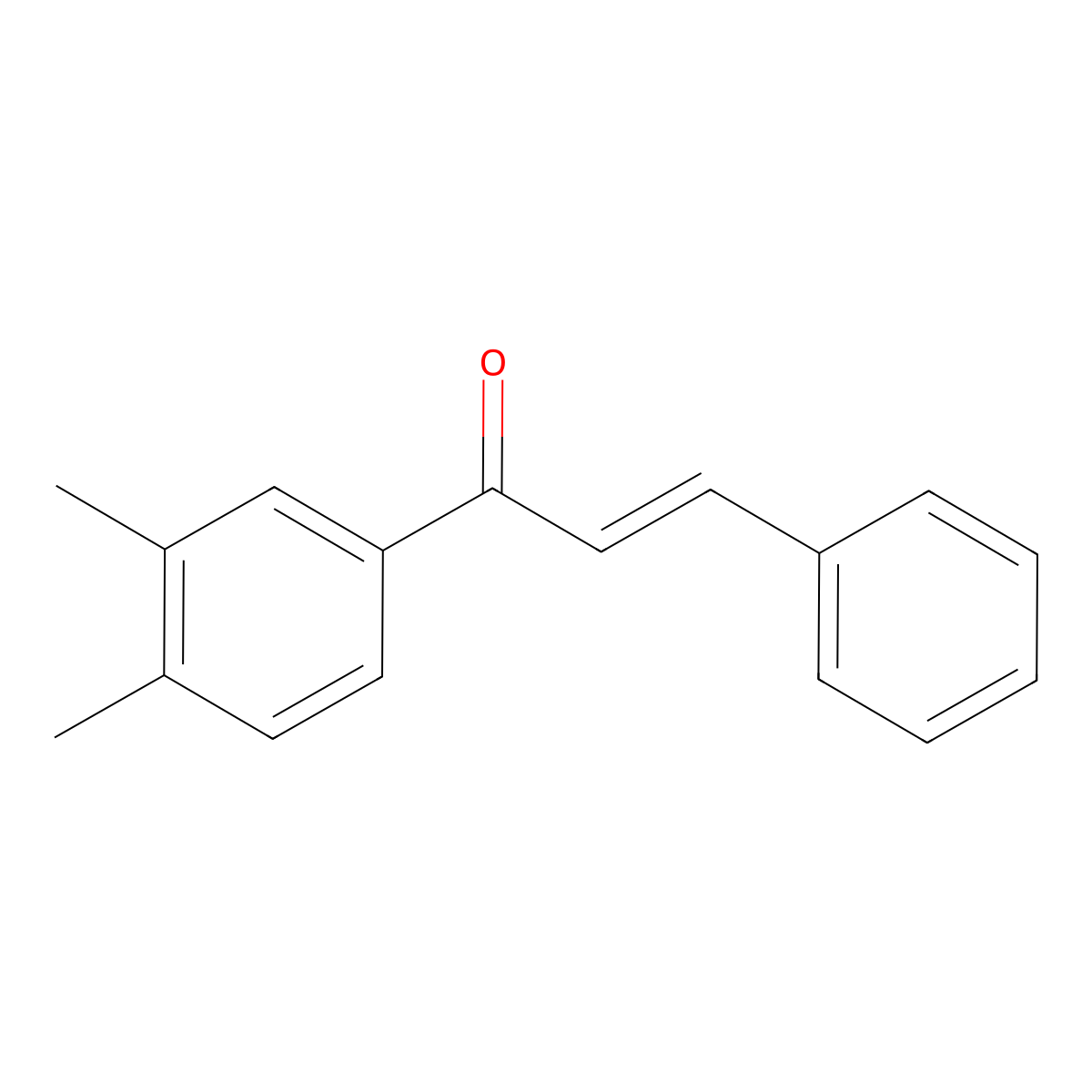 (2E)-1-(3,4-Dimethylphenyl)-3-phenylprop-2-en-1-one molecular structure, CAS 1327339-66-1