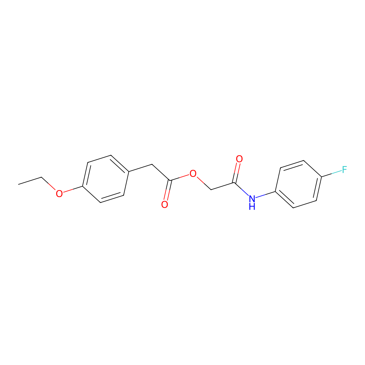 2-[(4-Fluorophenyl)amino]-2-oxoethyl (4-ethoxyphenyl)acetate molecular structure, CAS 1327385-43-2