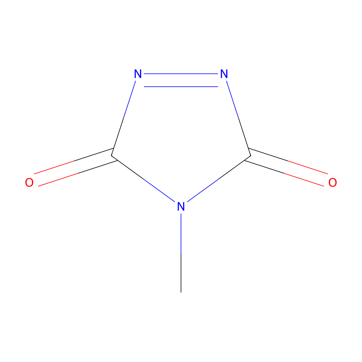 4-Methyl-1,2,4-triazoline-3,5-dione molecular structure, CAS 13274-43-6