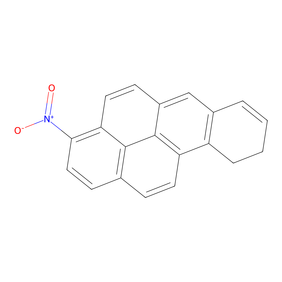 Benzo(a)pyrene, 9,10-dihydro-3-nitro- molecular structure, CAS 132742-01-9