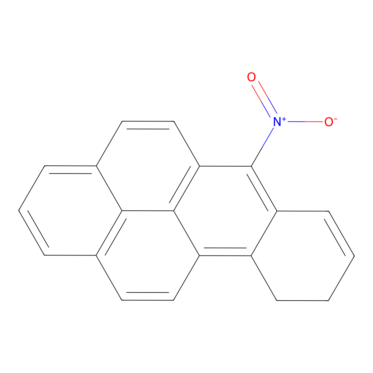 6-Nitro-9,10-dihydrobenzo(a)pyrene molecular structure, CAS 132742-02-0