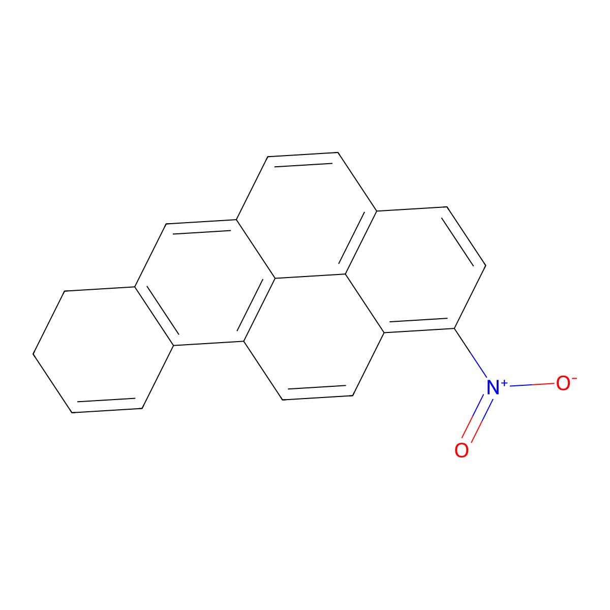 1-Nitro-7,8-dihydrobenzo(a)pyrene molecular structure, CAS 132742-03-1