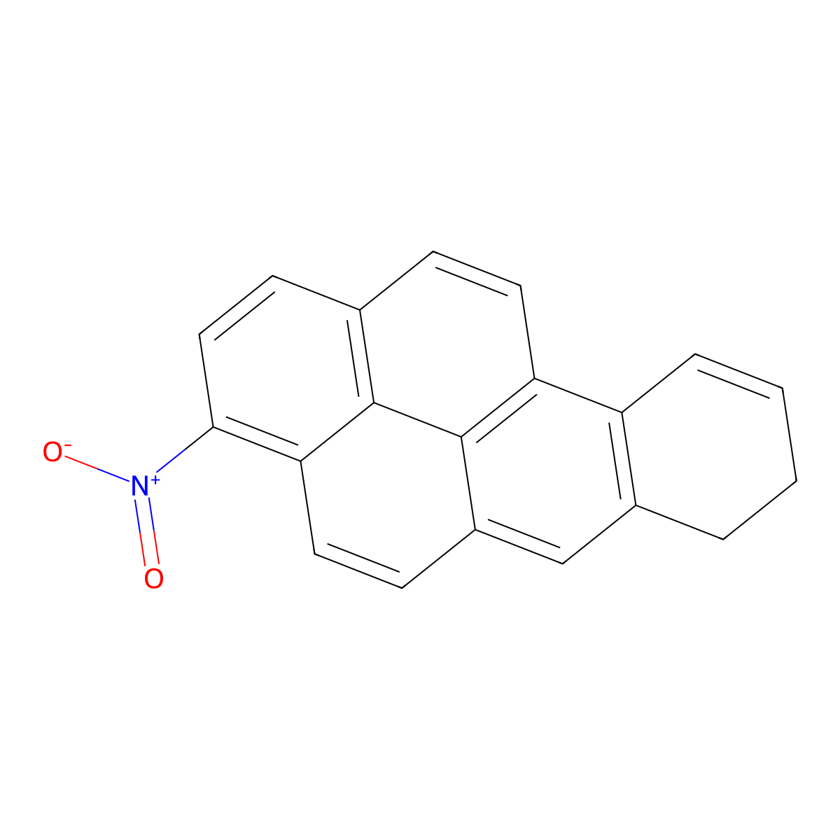 3-Nitro-7,8-dihydrobenzo(a)pyrene molecular structure, CAS 132742-04-2