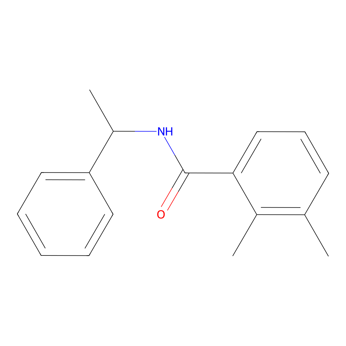 2,3-dimethyl-N-(1-phenylethyl)benzamide molecular structure, CAS 1327478-11-4
