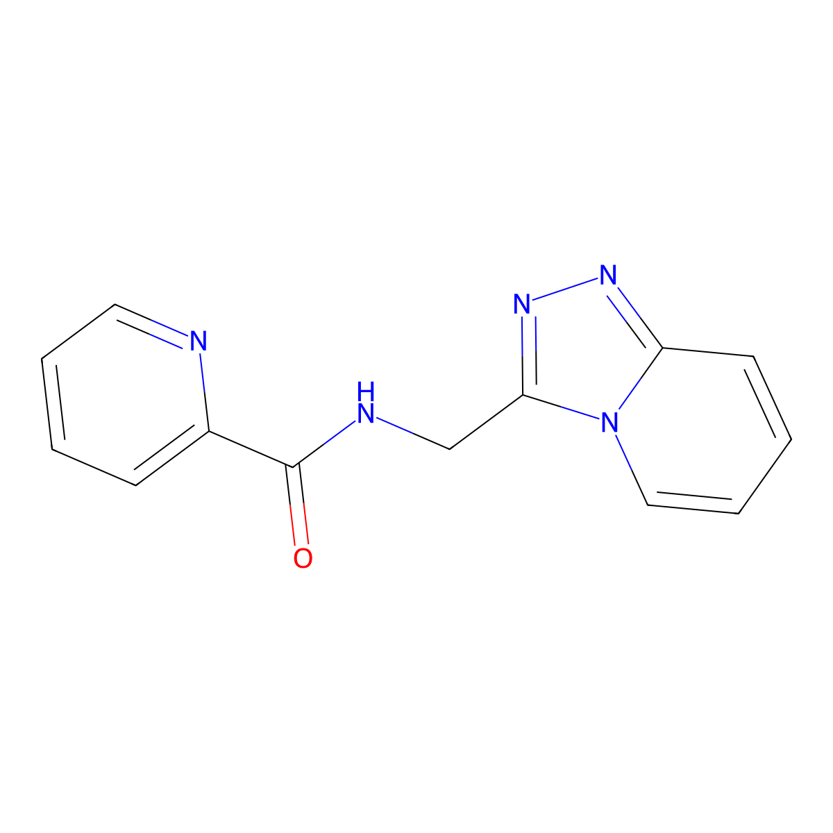 N-([1,2,4]triazolo[4,3-a]pyridin-3-ylmethyl)pyridine-2-carboxamide molecular structure, CAS 1327495-71-5