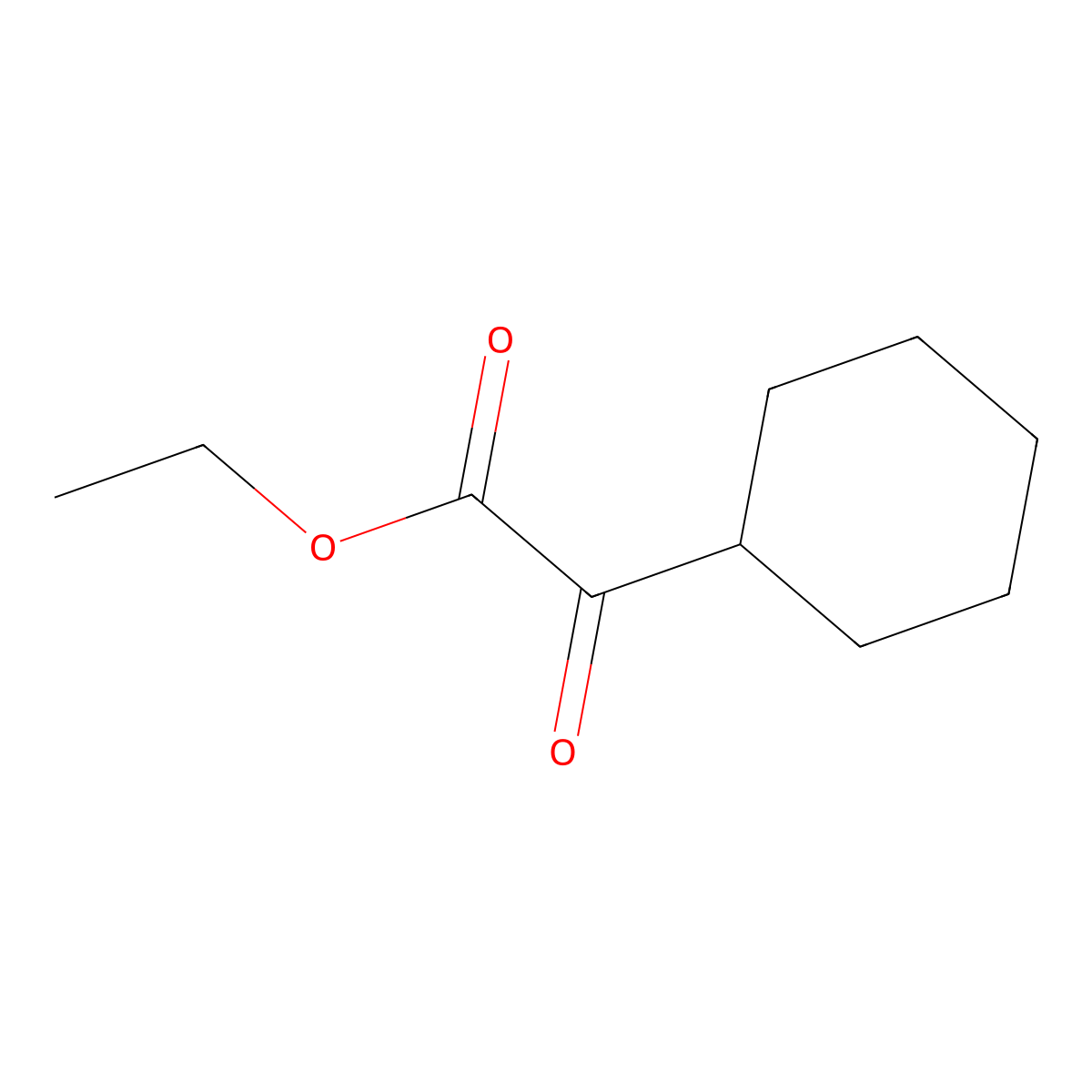 Ethylcyclohexyl(oxo)acetate molecular structure, CAS 13275-31-5