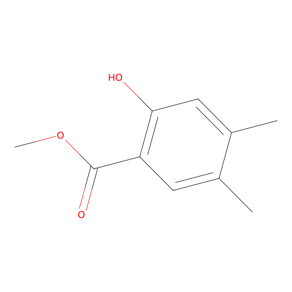Methyl 2-hydroxy-4,5-dimethylbenzoate molecular structure, CAS 132757-93-8