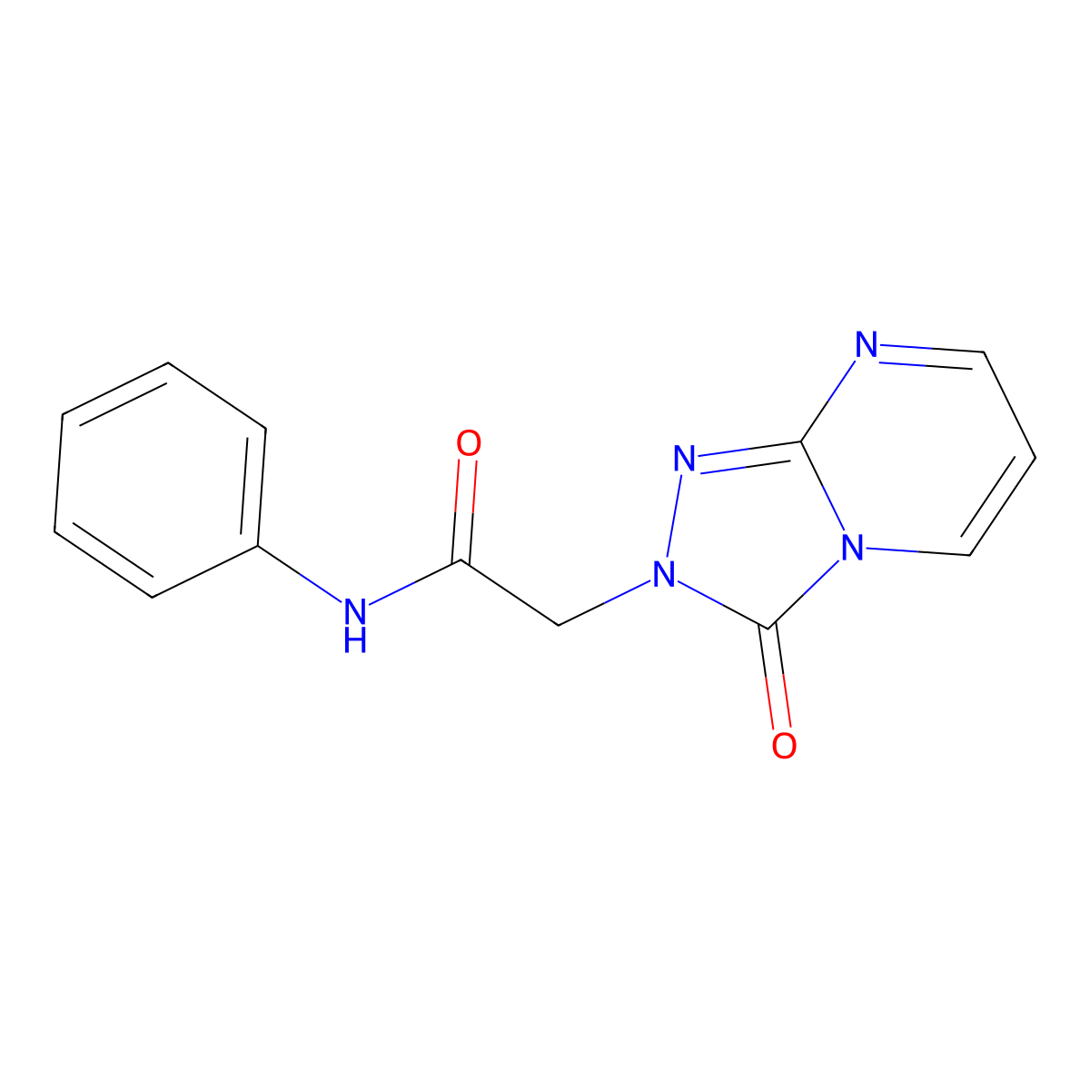 2-(3-oxo-[1,2,4]triazolo[4,3-a]pyrimidin-2(3H)-yl)-N-phenylacetamide molecular structure, CAS 1327592-50-6