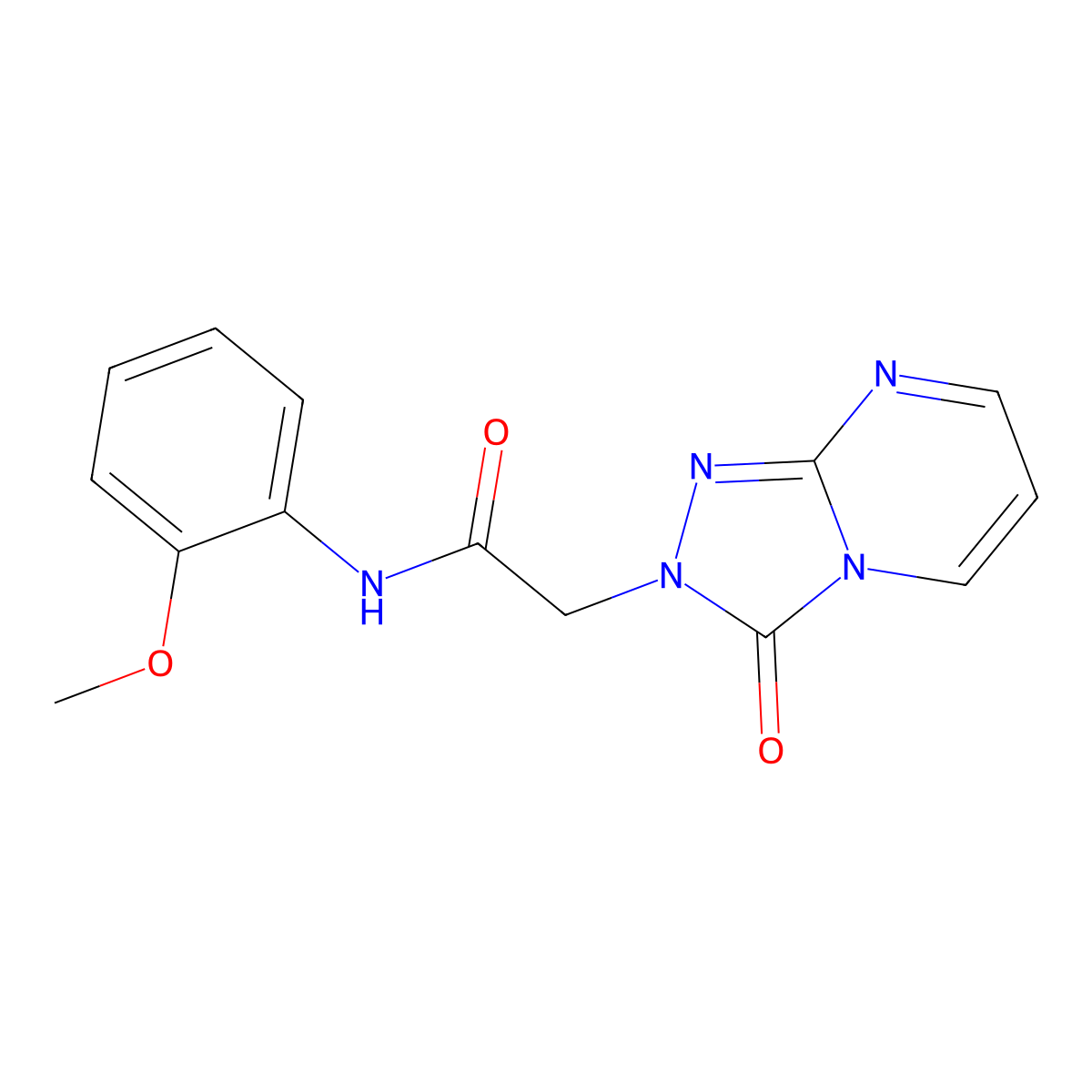 N-(2-methoxyphenyl)-2-(3-oxo-[1,2,4]triazolo[4,3-a]pyrimidin-2(3H)-yl)acetamide molecular structure, CAS 1327592-52-8