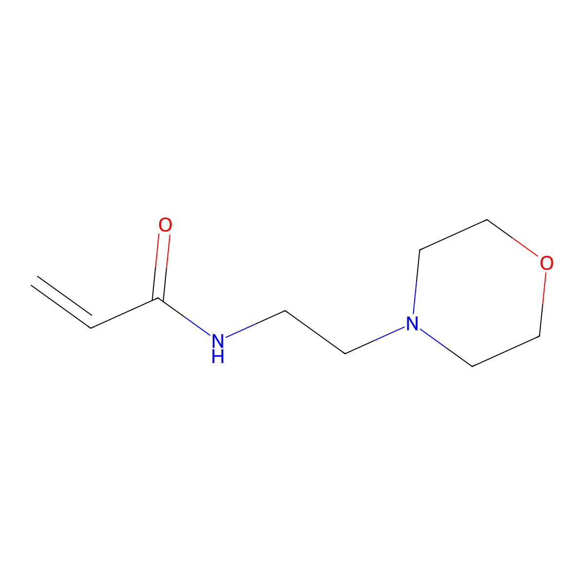 N-(2-Morpholinoethyl)acrylamide molecular structure, CAS 13276-17-0