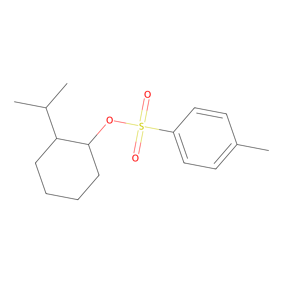 2-(Propan-2-yl)cyclohexyl 4-methylbenzene-1-sulfonate molecular structure, CAS 132777-62-9
