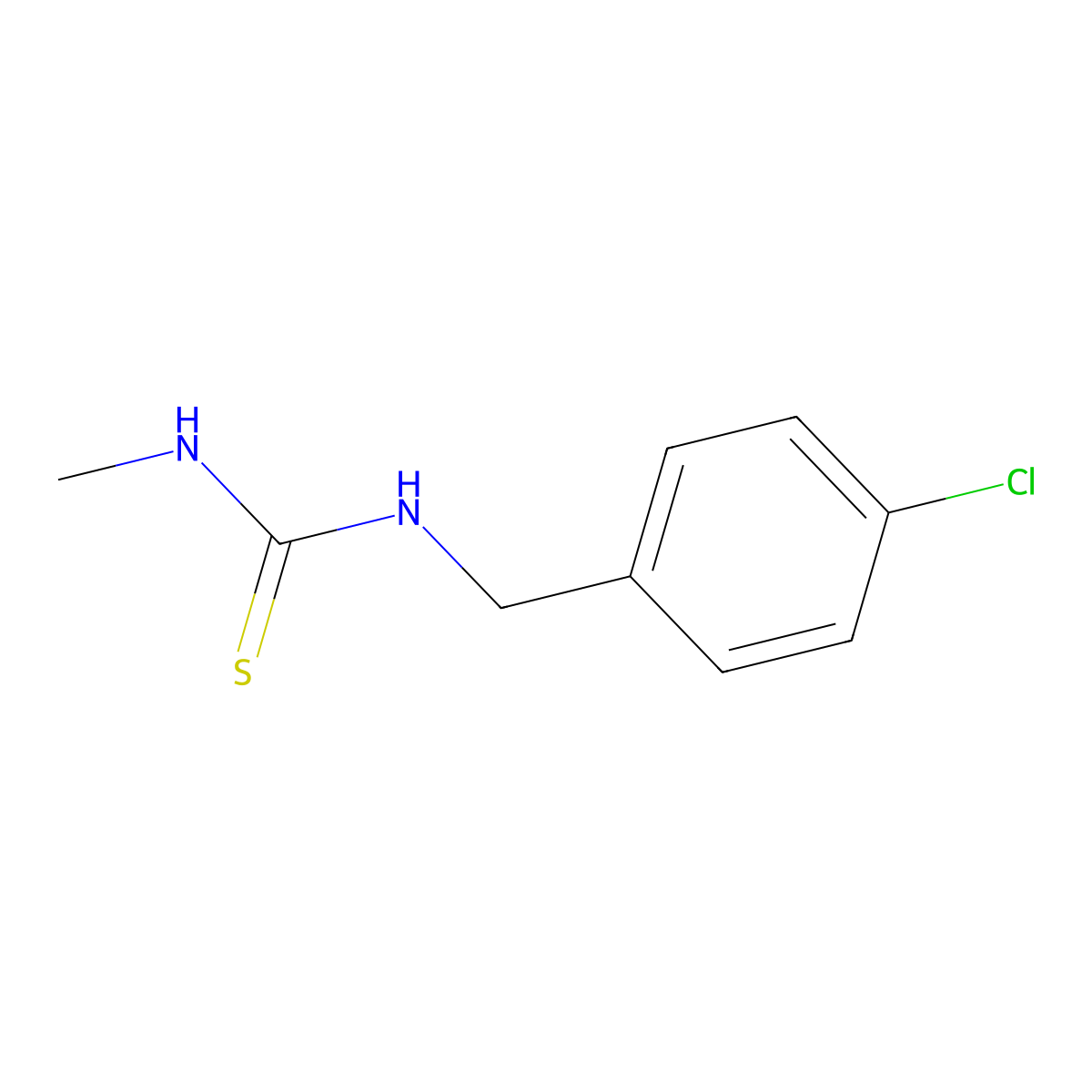 1-(4-Chlorobenzyl)-3-methylthiourea molecular structure, CAS 13278-52-9