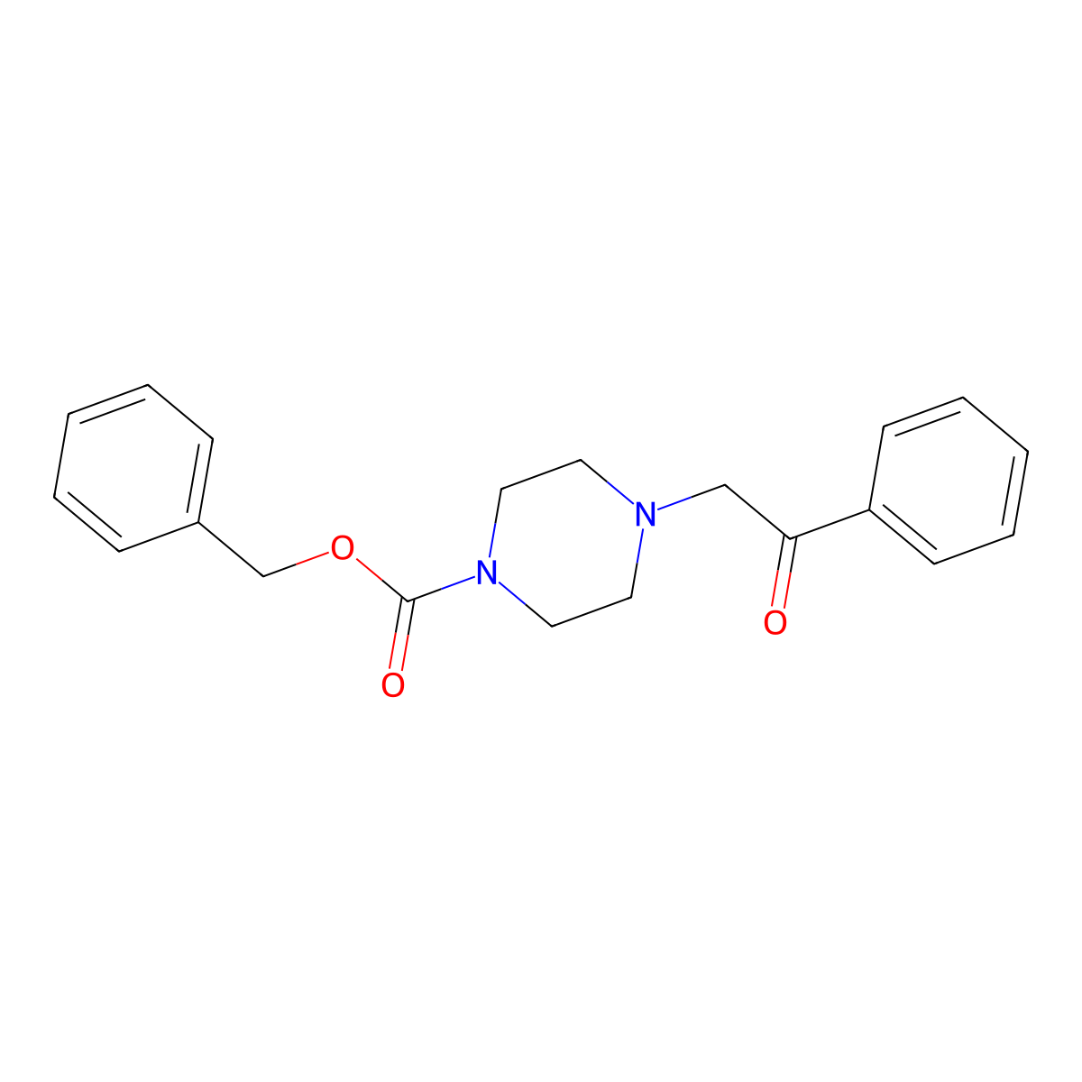 Benzyl 4-(2-oxo-2-phenylethyl)piperazine-1-carboxylate molecular structure, CAS 1327834-43-4