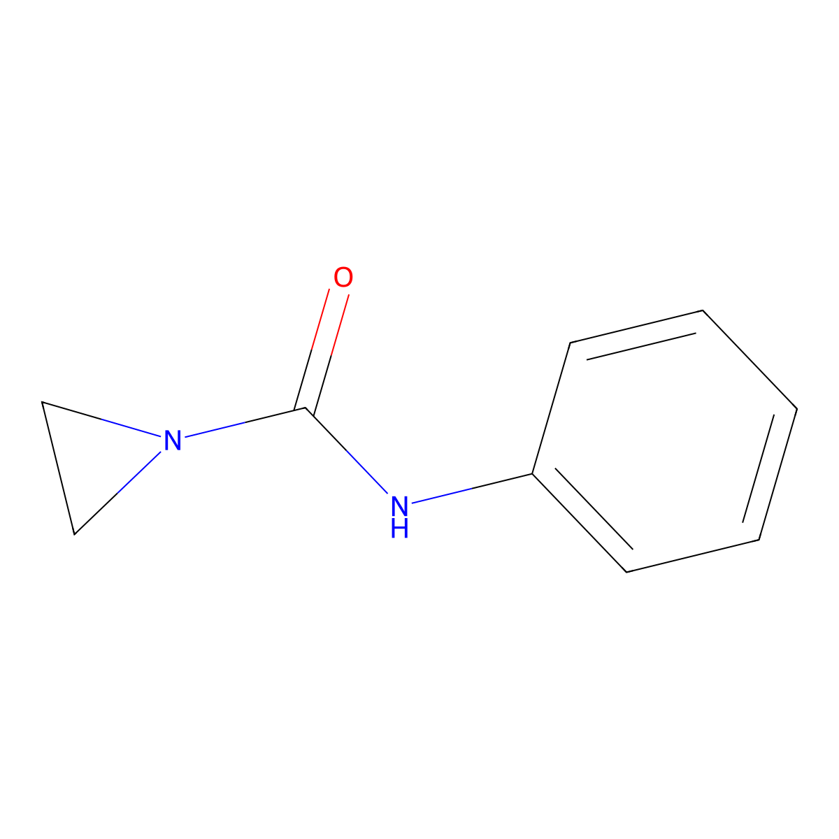 Phenyl-N-carbamoylaziridine molecular structure, CAS 13279-22-6