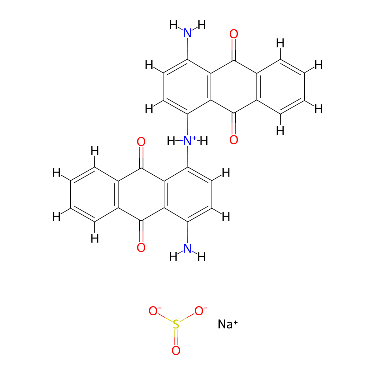 Acid Black 48 molecular structure, CAS 1328-24-1