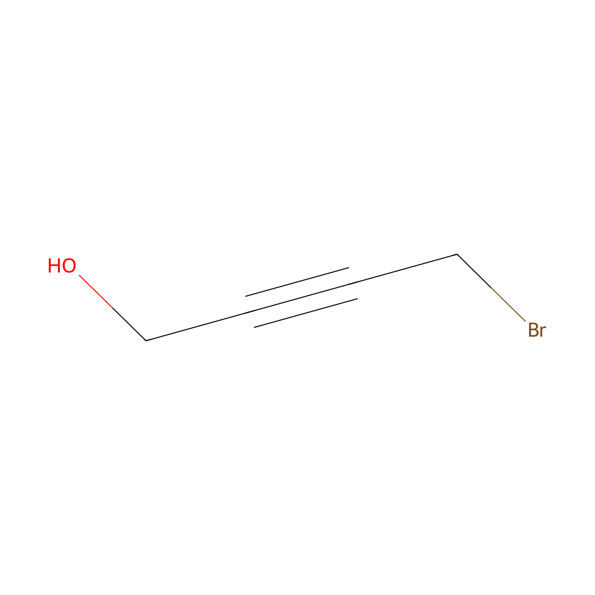 4-Bromo-2-butyn-1-ol molecular structure, CAS 13280-08-5
