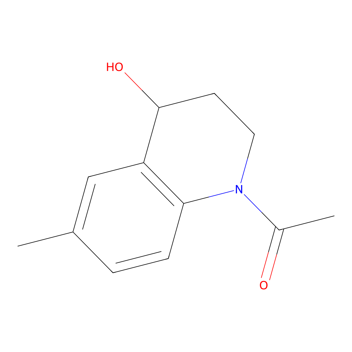 1-(4-Hydroxy-6-methyl-1,2,3,4-tetrahydroquinolin-1-yl)ethan-1-one molecular structure, CAS 1328033-15-3