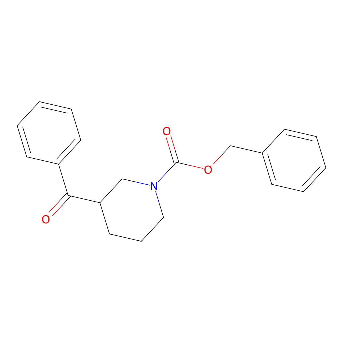 Benzyl 3-benzoylpiperidine-1-carboxylate molecular structure, CAS 1328037-07-5