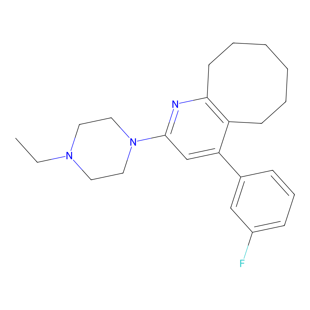 Blonanserin Impurity 9 molecular structure, CAS 132810-83-4