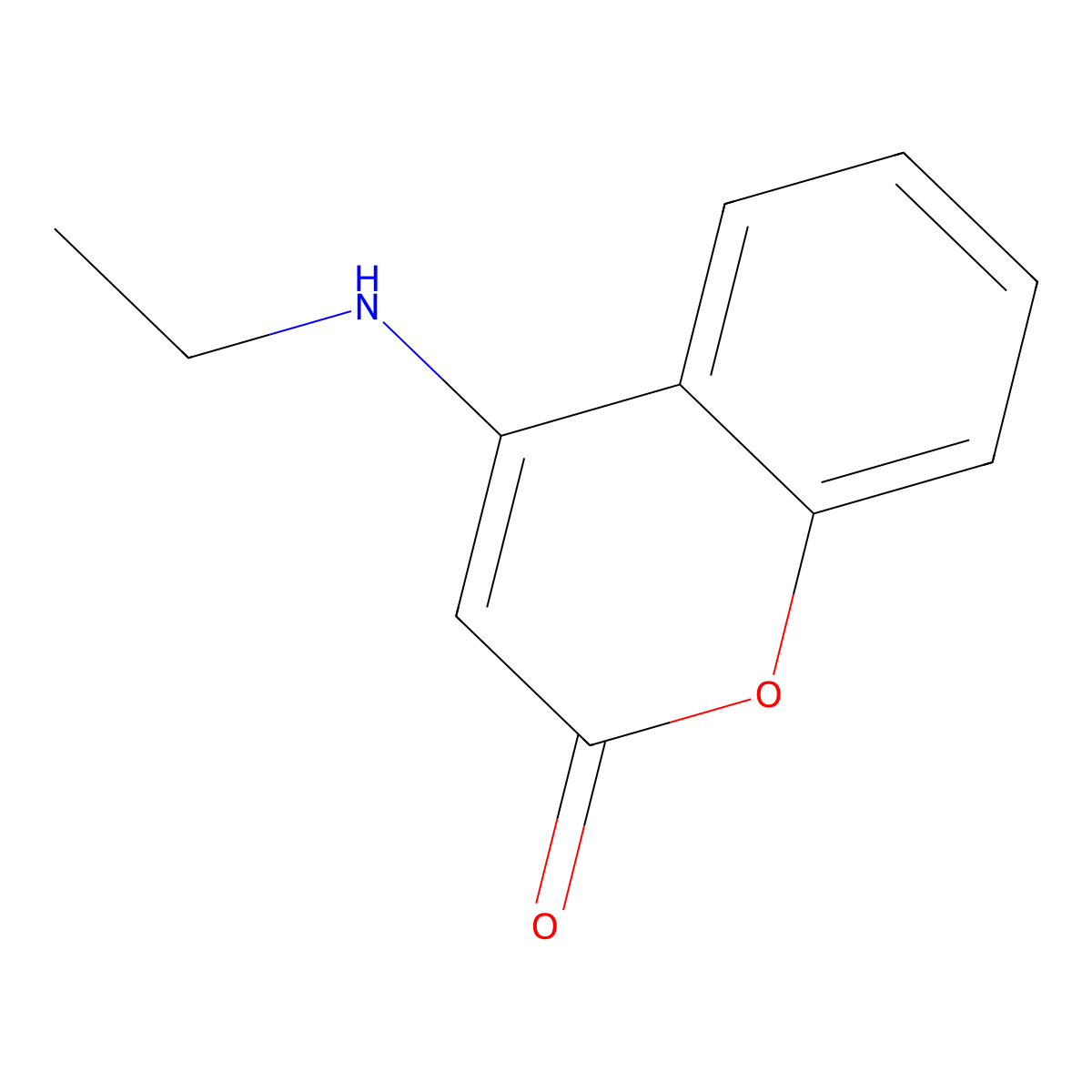 4-(Ethylamino)chromen-2-one molecular structure, CAS 132815-41-9