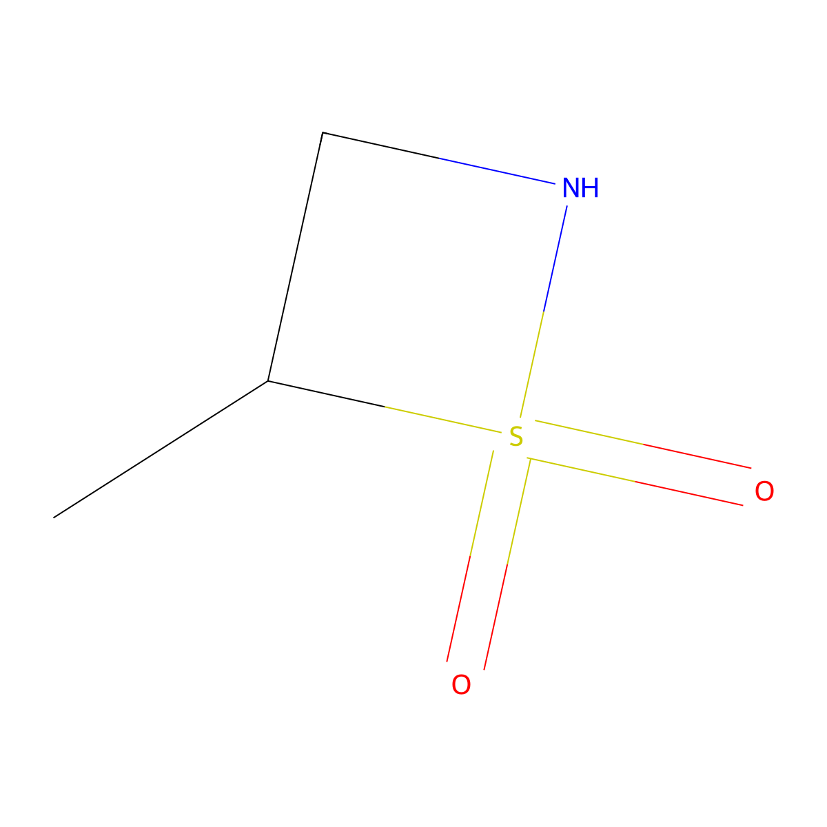 4-Methyl-1lambda6,2-thiazetidine-1,1-dione molecular structure, CAS 132815-74-8