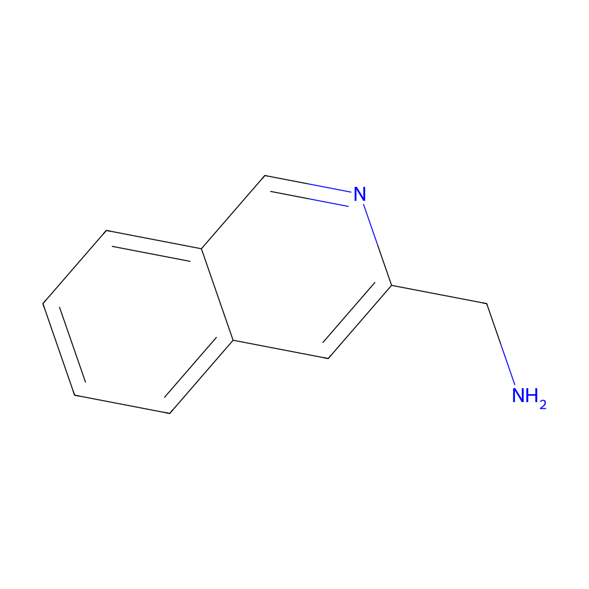 3-(Aminomethyl)isoquinoline molecular structure, CAS 132833-03-5
