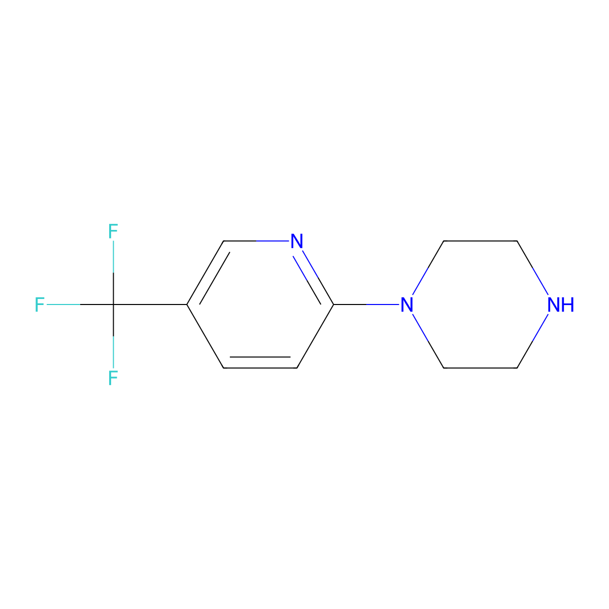 1-(5-Trifluoromethyl-pyridin-2-yl)-piperazine molecular structure, CAS 132834-58-3