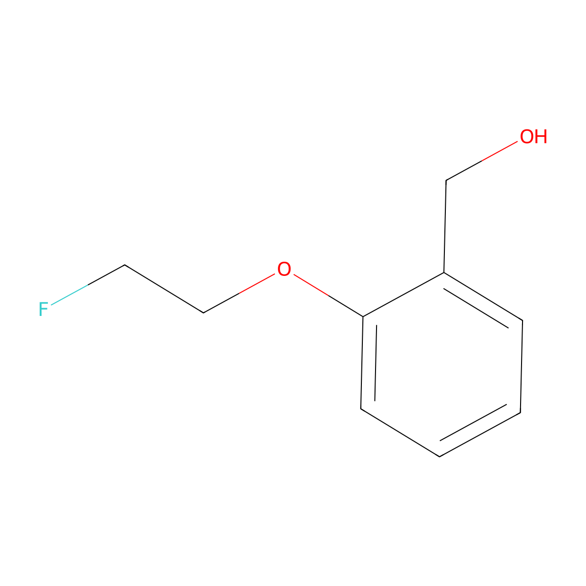 [2-(2-Fluoroethoxy)phenyl]methanol molecular structure, CAS 132836-99-8