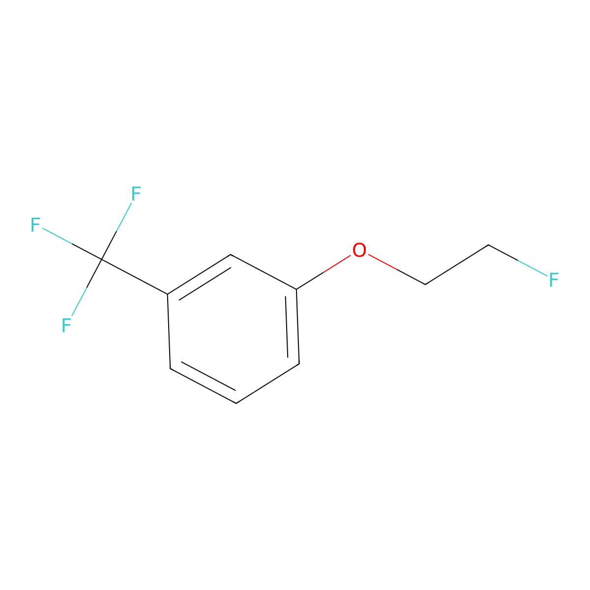 1-(2-Fluoroethoxy)-3-(trifluoromethyl)benzene molecular structure, CAS 132837-03-7