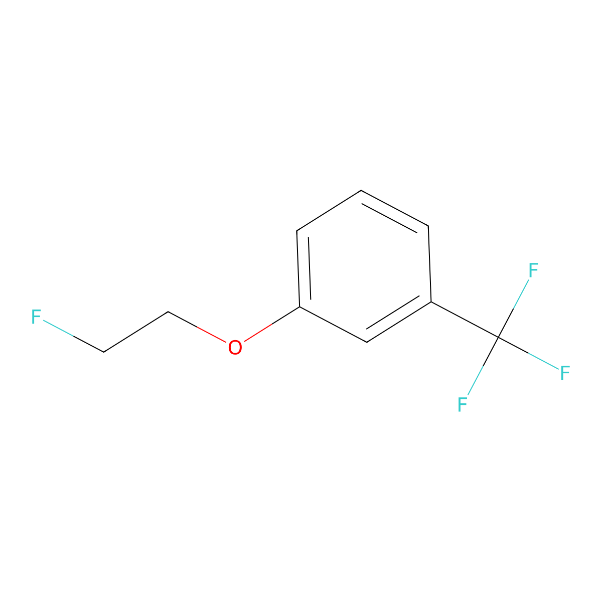 1-(2-Fluoroethoxy)-3-(trifluoromethyl)benzene molecular structure, CAS 132837-03-7