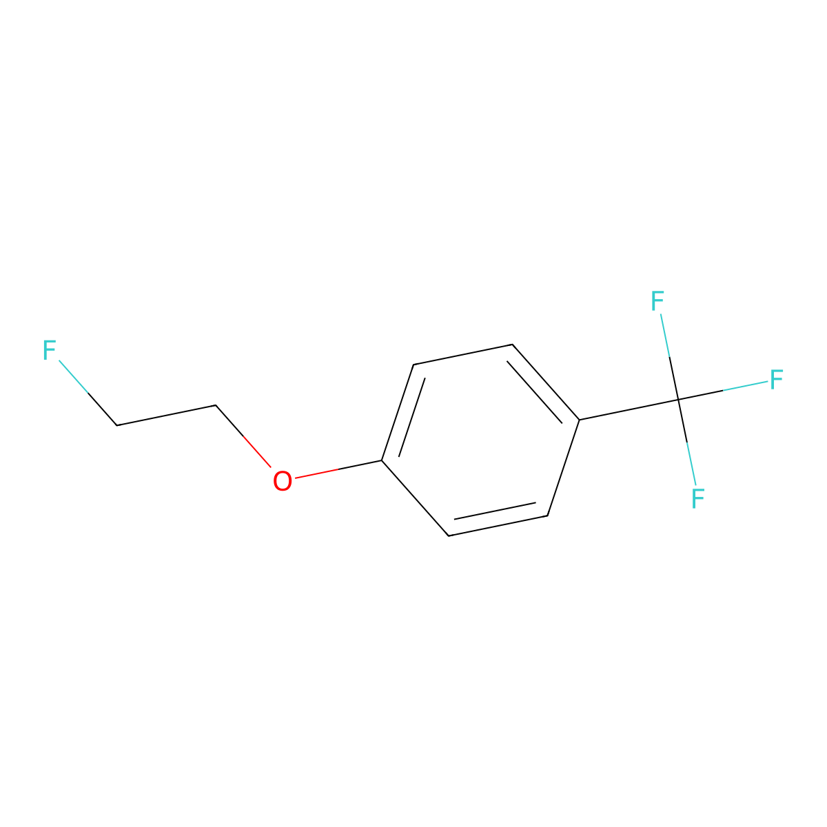 1-(2-Fluoroethoxy)-4-(trifluoromethyl)benzene molecular structure, CAS 132837-06-0