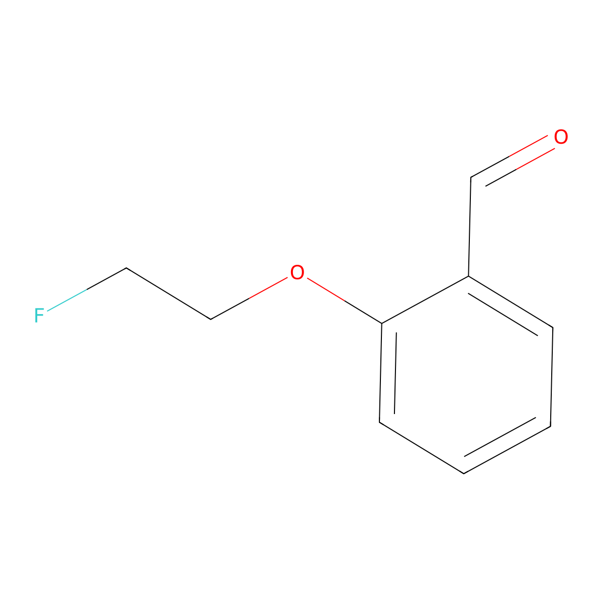 2-(2-Fluoroethoxy)benzaldehyde molecular structure, CAS 132838-14-3