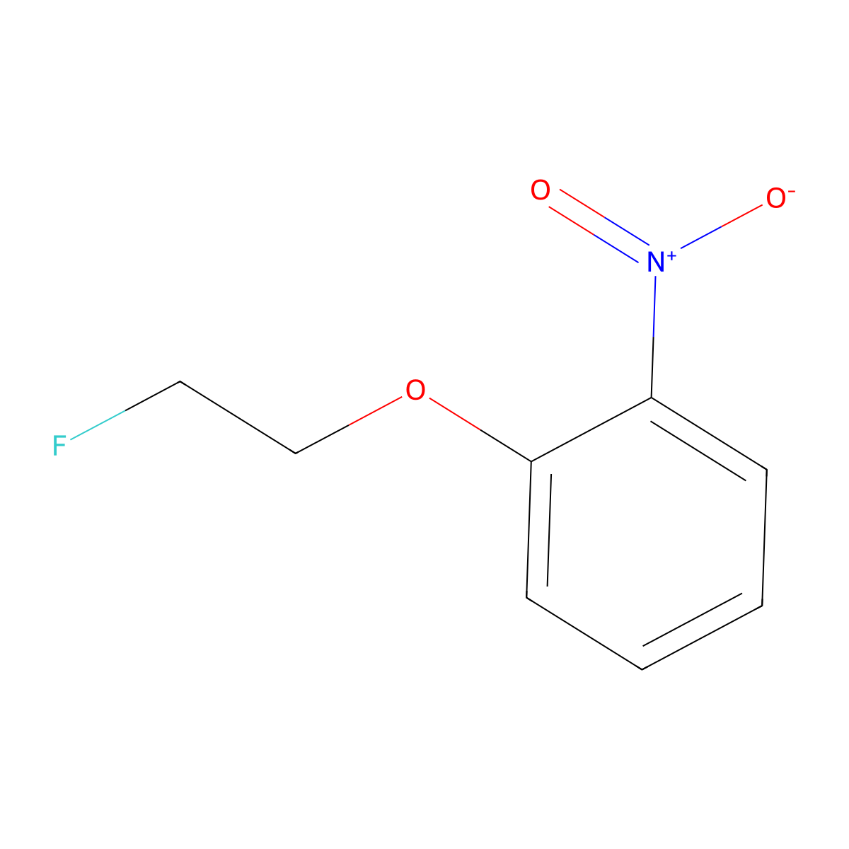 1-(2-Fluoroethoxy)-2-nitrobenzene molecular structure, CAS 132838-18-7