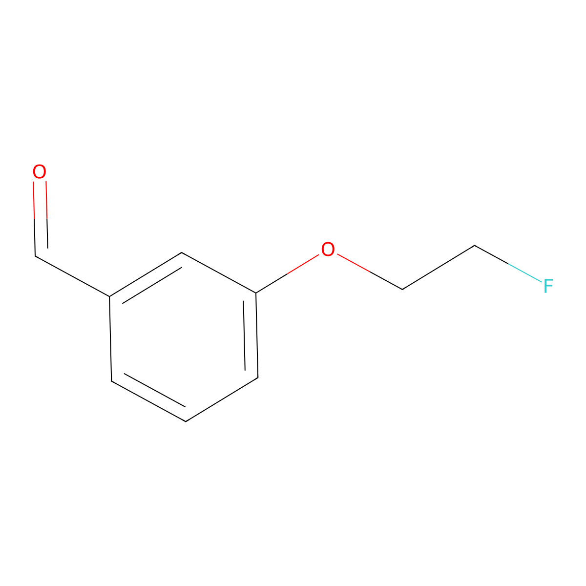 3-(2-Fluoroethoxy)benzaldehyde molecular structure, CAS 132838-25-6