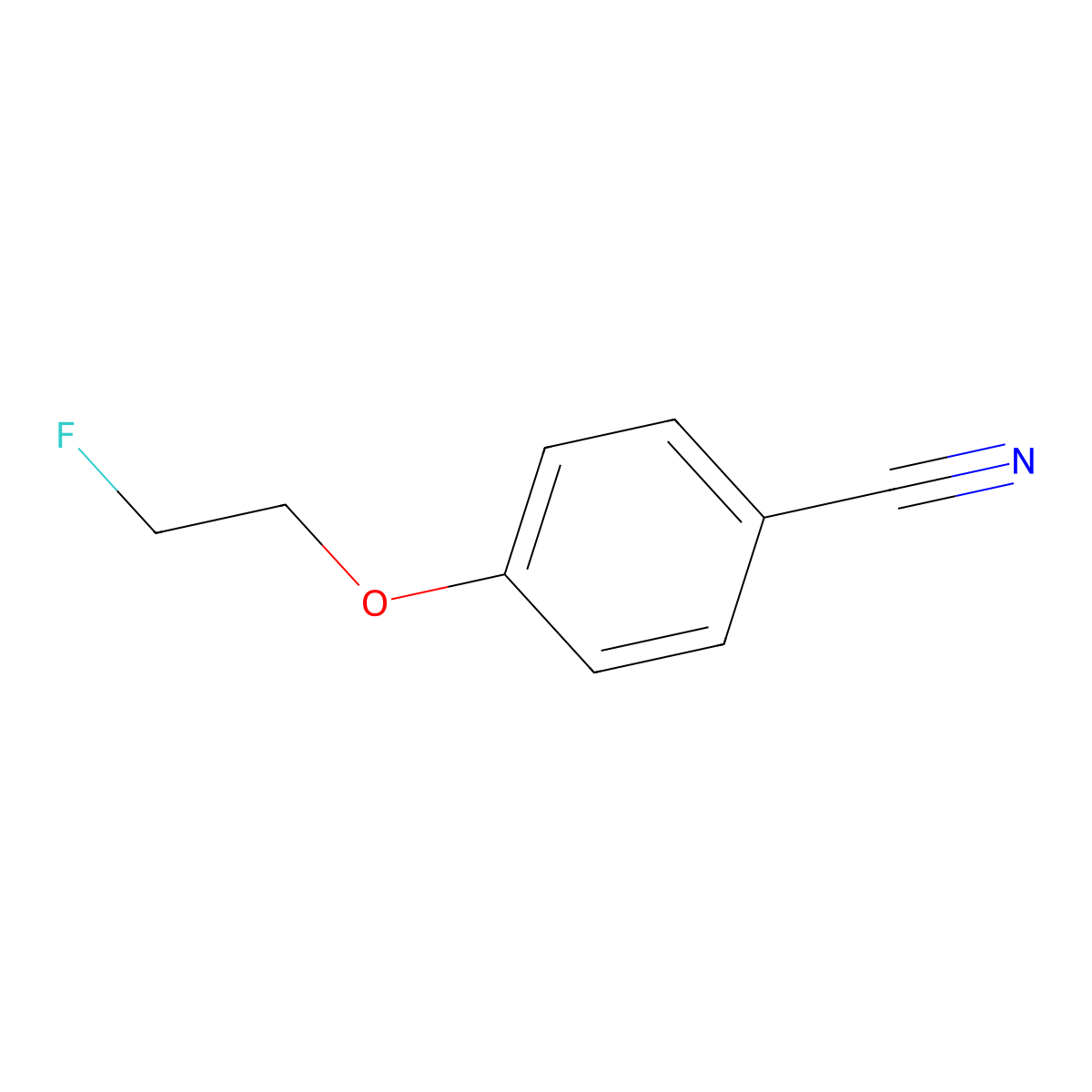 4-(2-Fluoroethoxy)benzonitrile molecular structure, CAS 132838-32-5