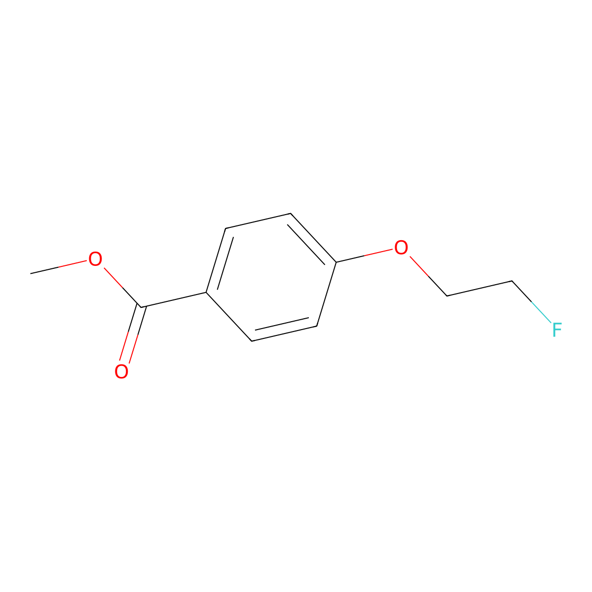 Methyl 4-(2-fluoroethoxy)benzoate molecular structure, CAS 132838-34-7