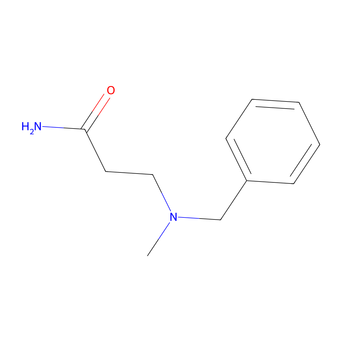 3-(Benzyl(methyl)amino)propanamide molecular structure, CAS 132841-96-4