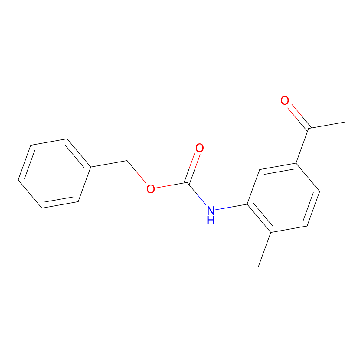 benzyl N-(5-acetyl-2-methylphenyl)carbamate molecular structure, CAS 1328481-36-2