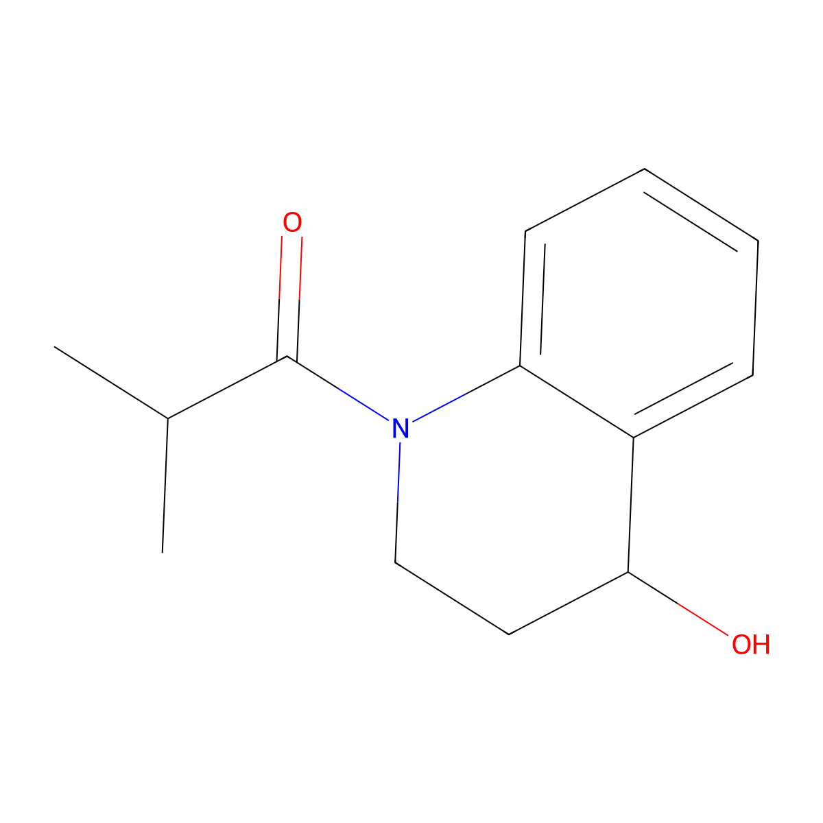 1-(4-Hydroxy-3,4-dihydroquinolin-1(2h)-yl)-2-methylpropan-1-one molecular structure, CAS 1328502-30-2