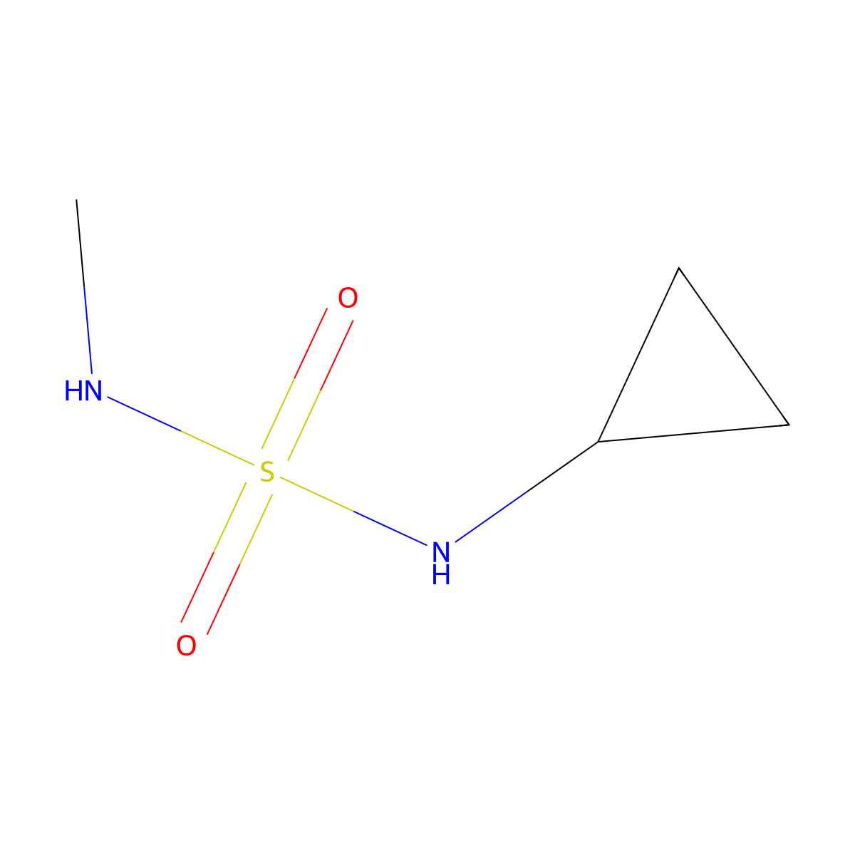 (Cyclopropylsulfamoyl)(methyl)amine molecular structure, CAS 1328511-88-1