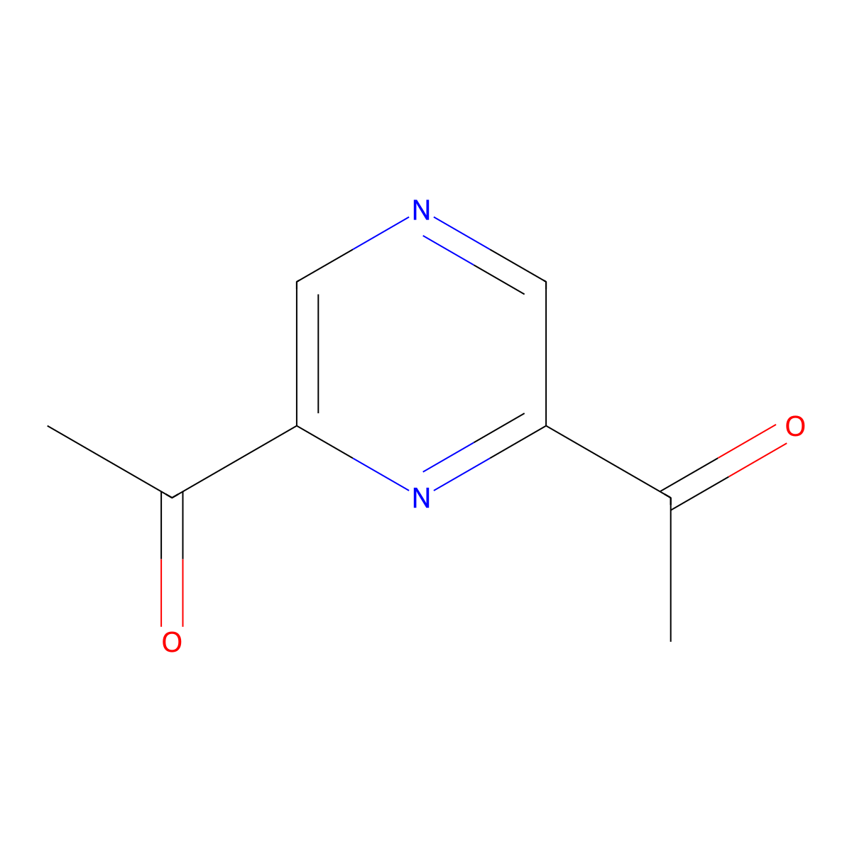 2,6-Diacetylpyrazine molecular structure, CAS 132855-06-2