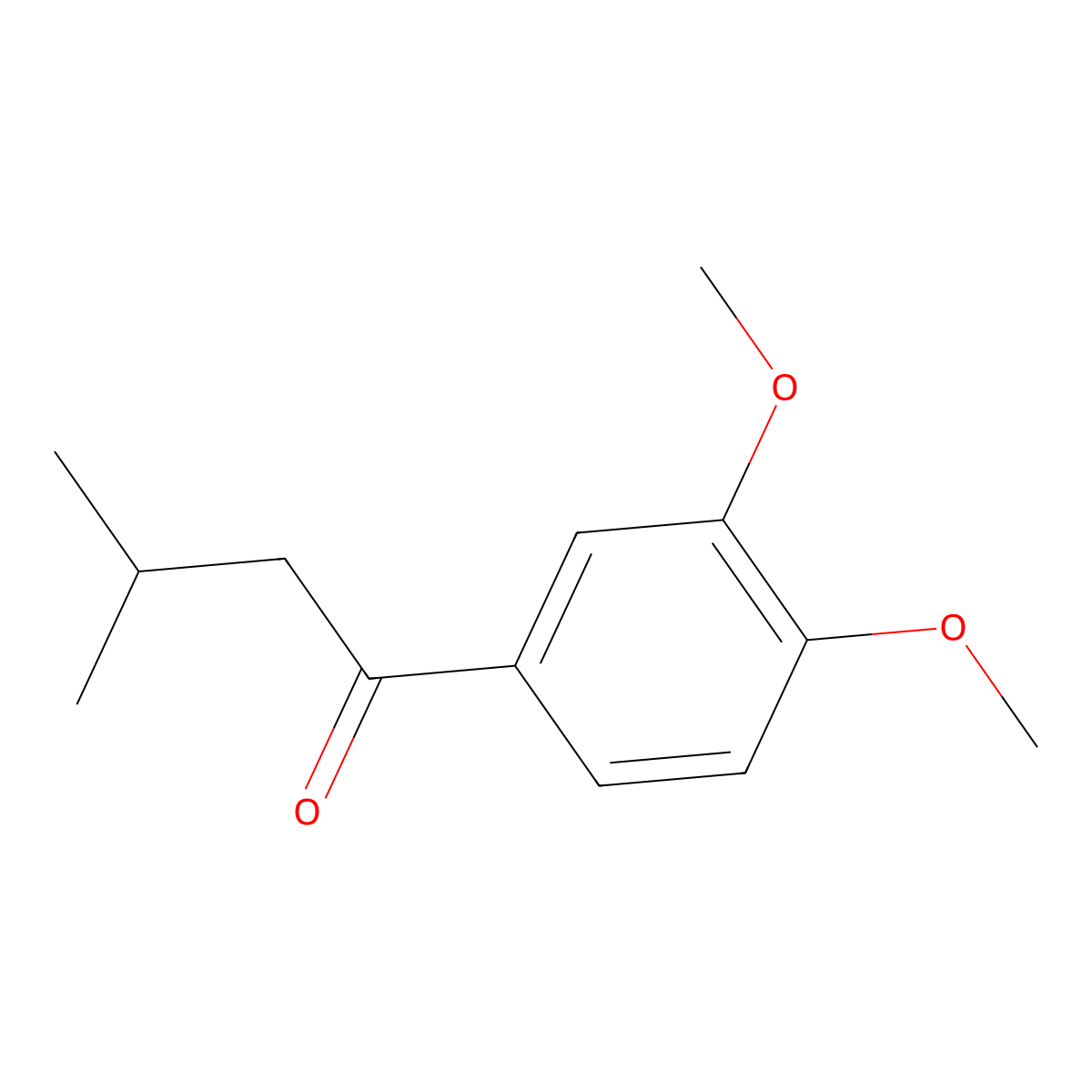 3',4'-Dimethoxy-3-methylbutyrophenone molecular structure, CAS 132858-47-0
