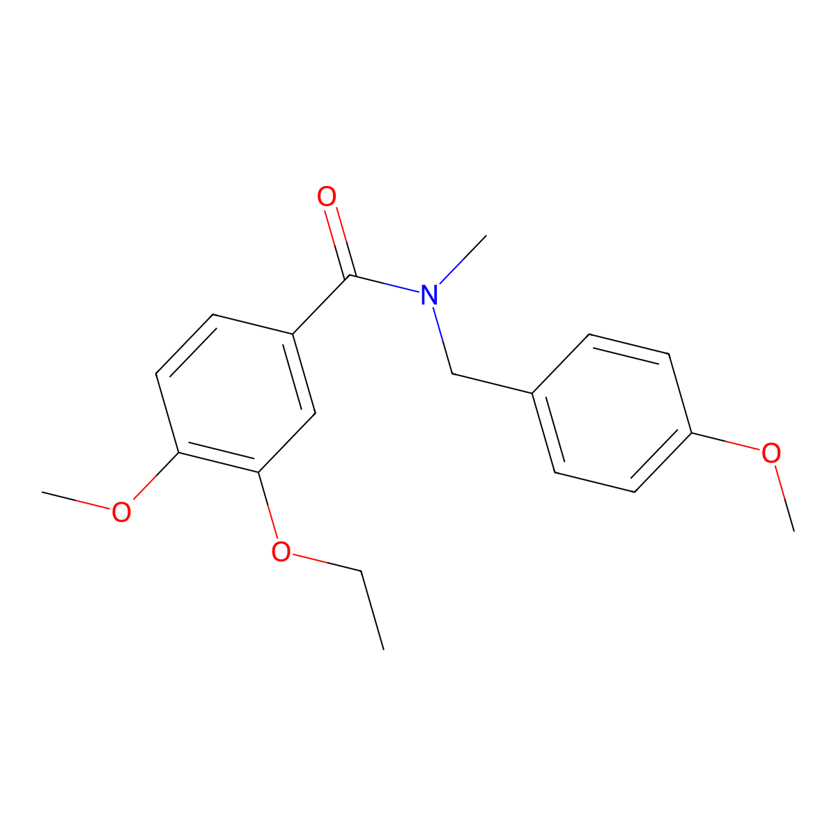3-ethoxy-4-methoxy-N-[(4-methoxyphenyl)methyl]-N-methylbenzamide molecular structure, CAS 1328584-93-5